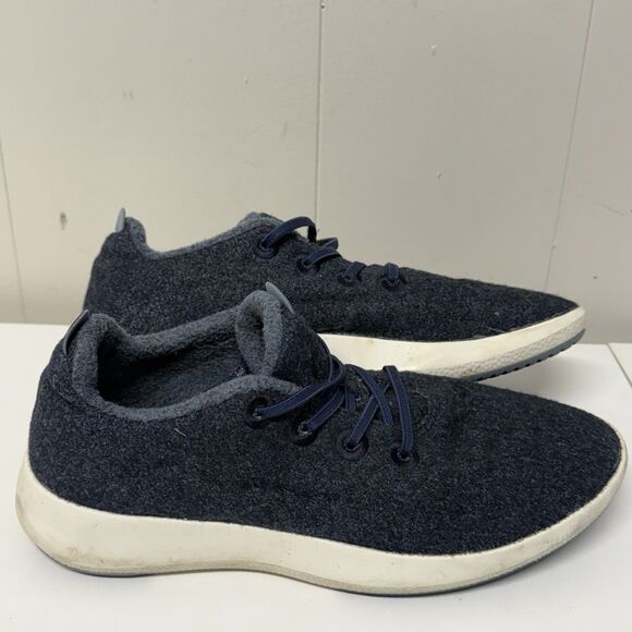 Allbirds Wool Runner Mizzle Athletic Lace Up Running Shoe Blue Mens Size 11 GUC - Picture 5 of 10